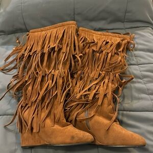 Adriana fringe  boots size 7